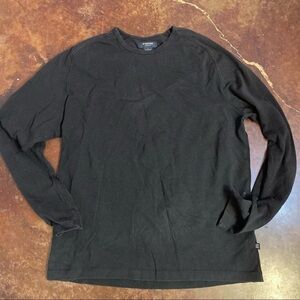 Men’s Black Structure Clean Fit Long Sleeve T-Shirt